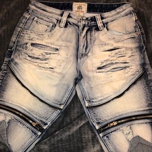 Old vintage denim shorts